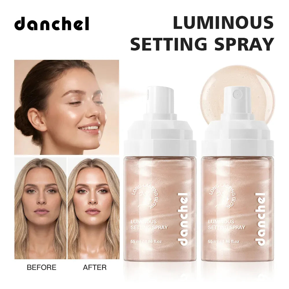 Spray Fixateur de Maquillage Lumineux – Hydratation Longue Durée