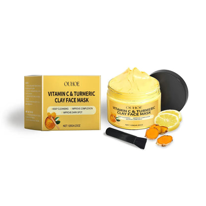 Masque Exfoliant Vitamine C & Curcuma – Peau Nette & Lumineuse