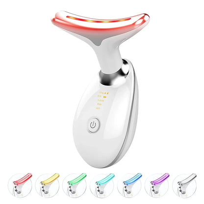 Appareil Lifting Visage & Cou EMS – LED 7 Couleurs