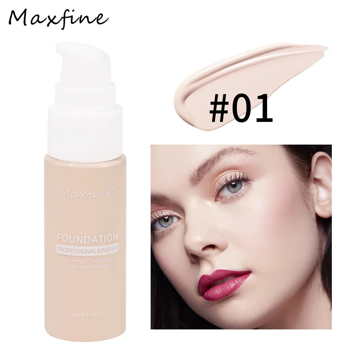 Fond de Teint Correcteur Hydratant – Longue Tenue, Fini Lumineux