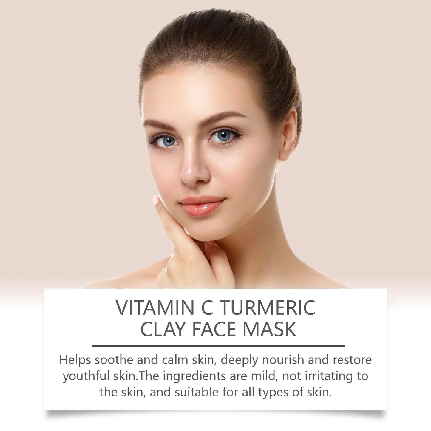 Masque Exfoliant Vitamine C & Curcuma – Peau Nette & Lumineuse