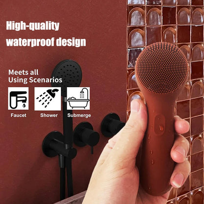 Brosse Nettoyante Visage Silicone – Rechargeable USB