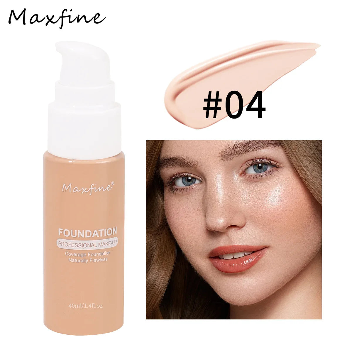 Fond de Teint Correcteur Hydratant – Longue Tenue, Fini Lumineux