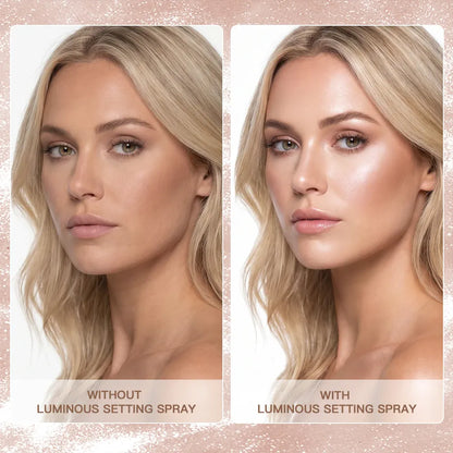Spray Fixateur de Maquillage Lumineux – Hydratation Longue Durée