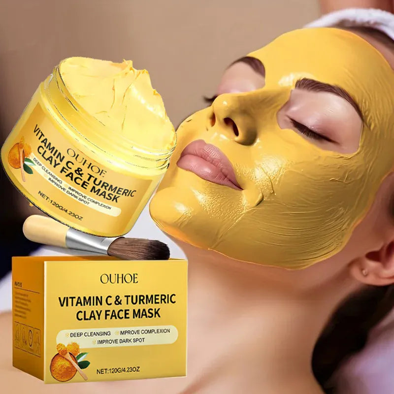 Masque Exfoliant Vitamine C & Curcuma – Peau Nette & Lumineuse